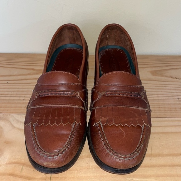 Vintage G.H. Bass & Co. Men\'s Brown Leather Penny Loafers Slip On Shoes main image 6